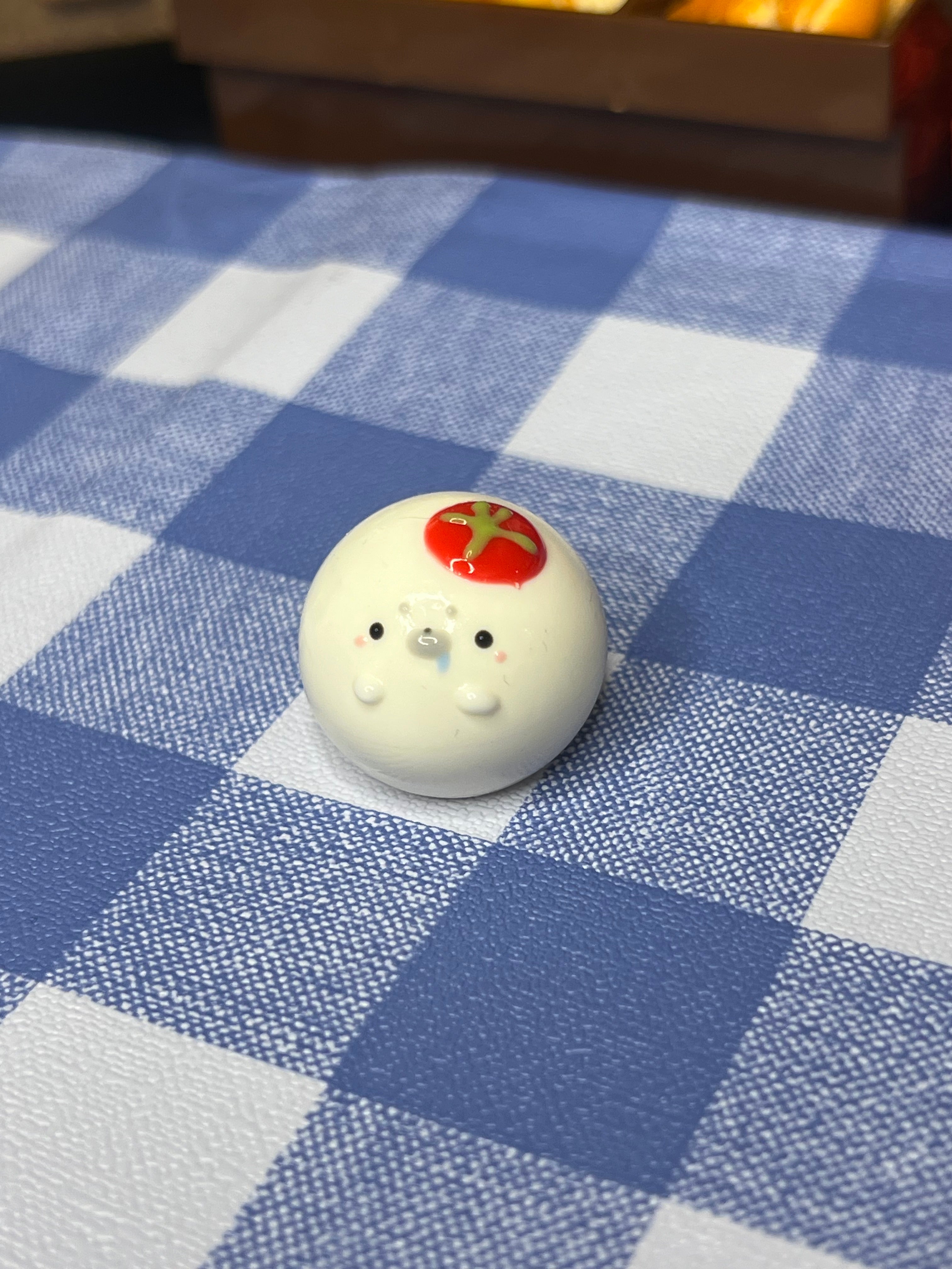 Kawaii Seal Strawberry Cream Mochi Squishy