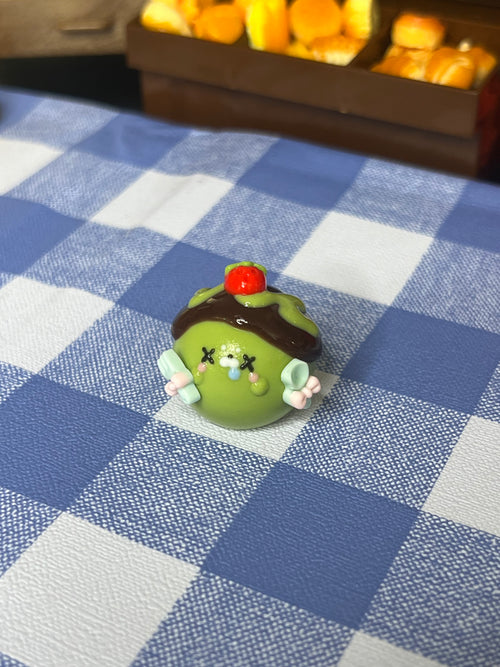 Kawaii Seal Matcha Chocolate Blossom Squishy