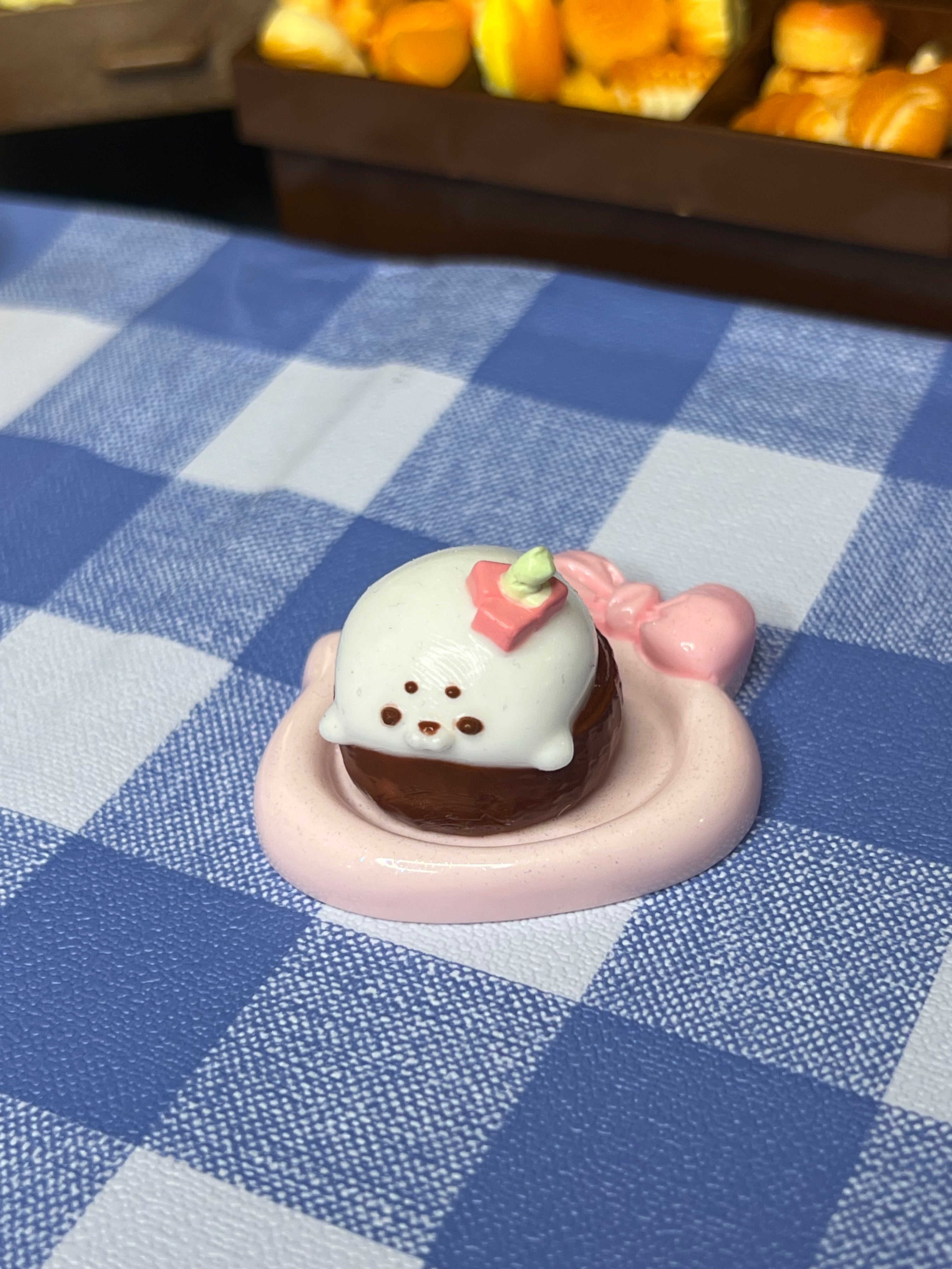 Kawaii Seal Bunny Choco Dish Squishy