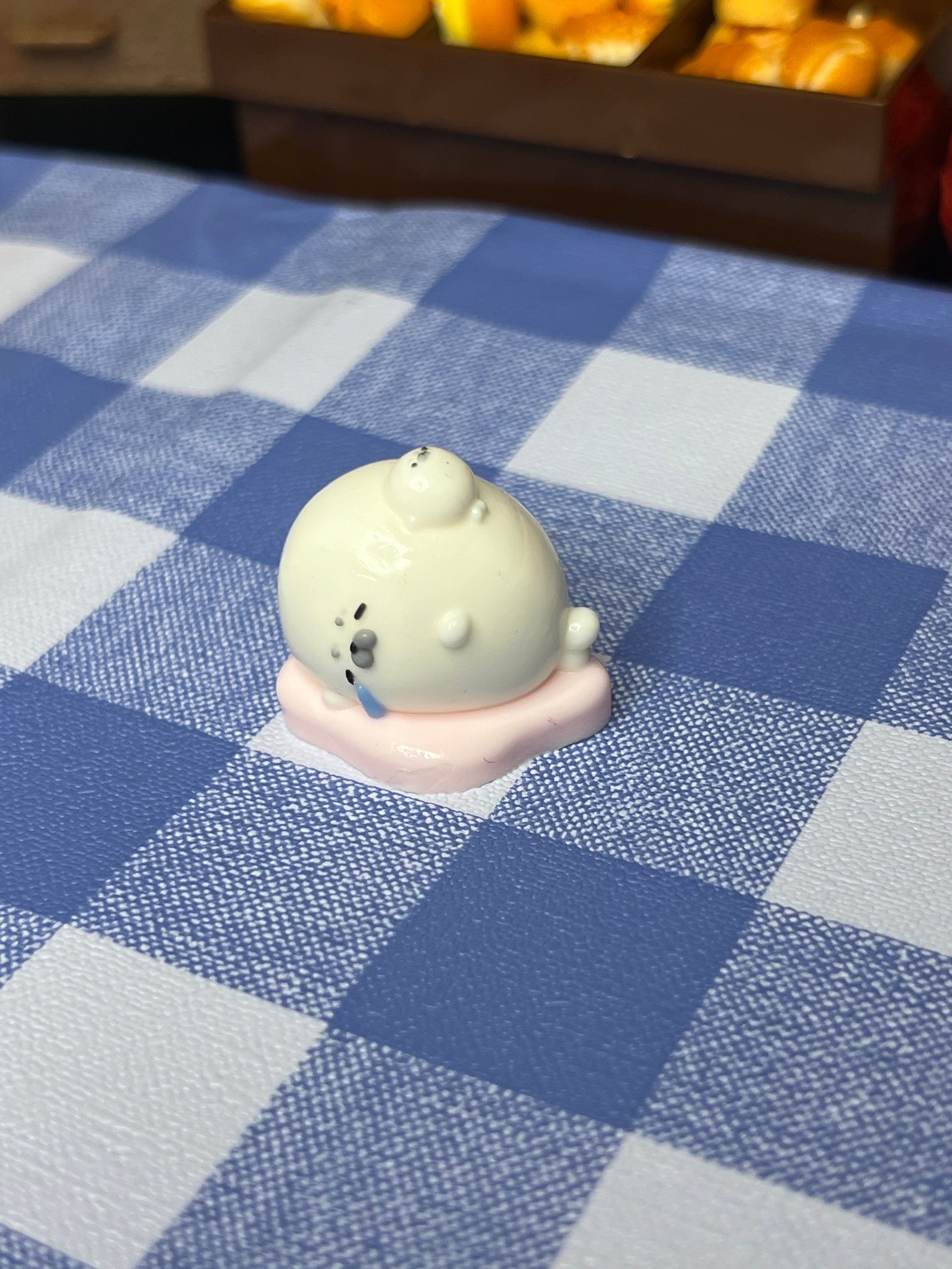 Kawaii Seal Blue Cup Cream Squishy