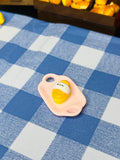 Kawaii Seal Eggy Pink Dish Squishy