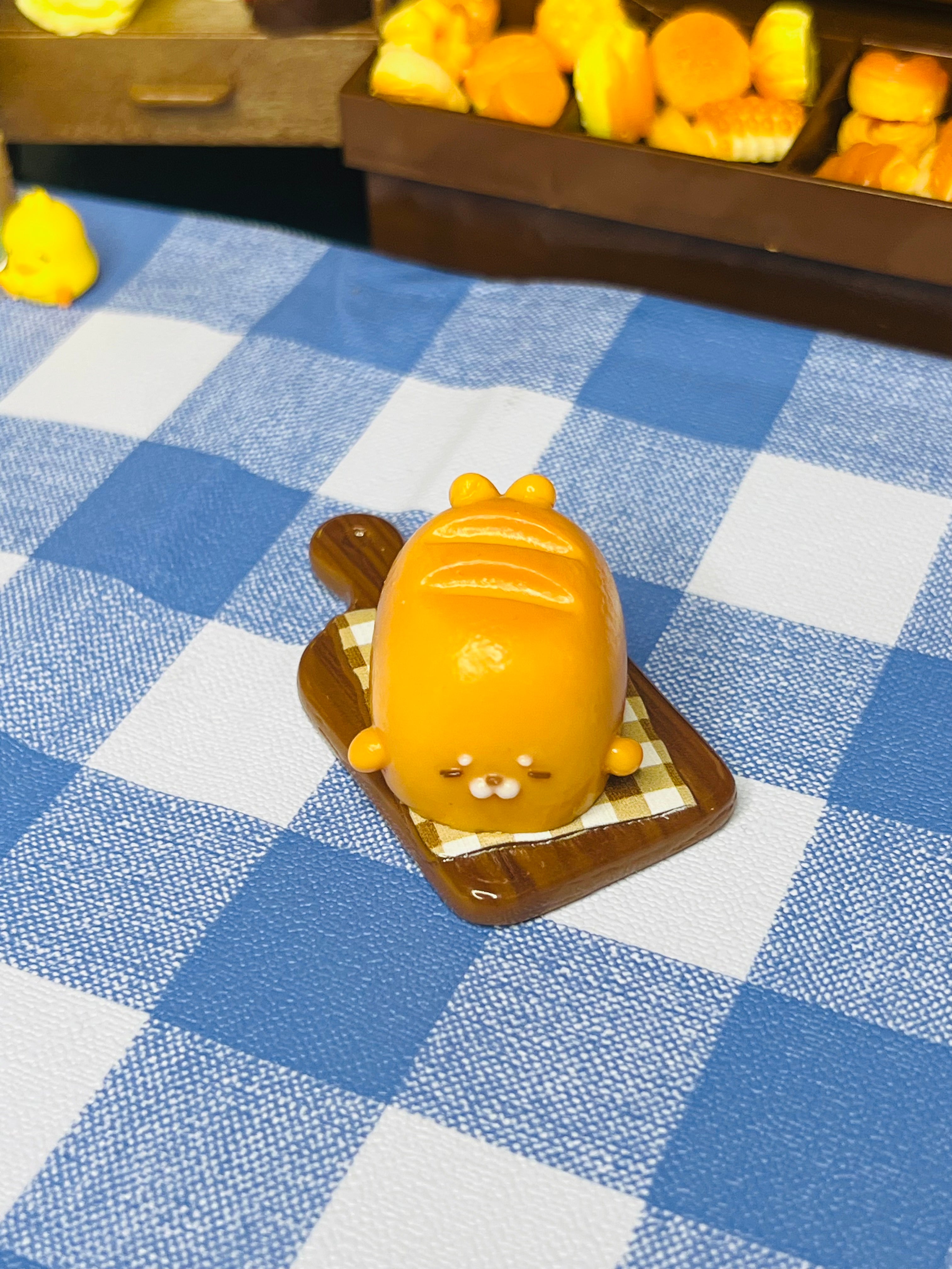 Kawaii Seal Honey Toast Tray Squishy