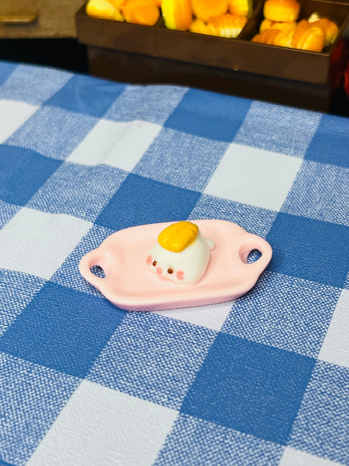 Kawaii Seal Egg Pink Tray Squishy
