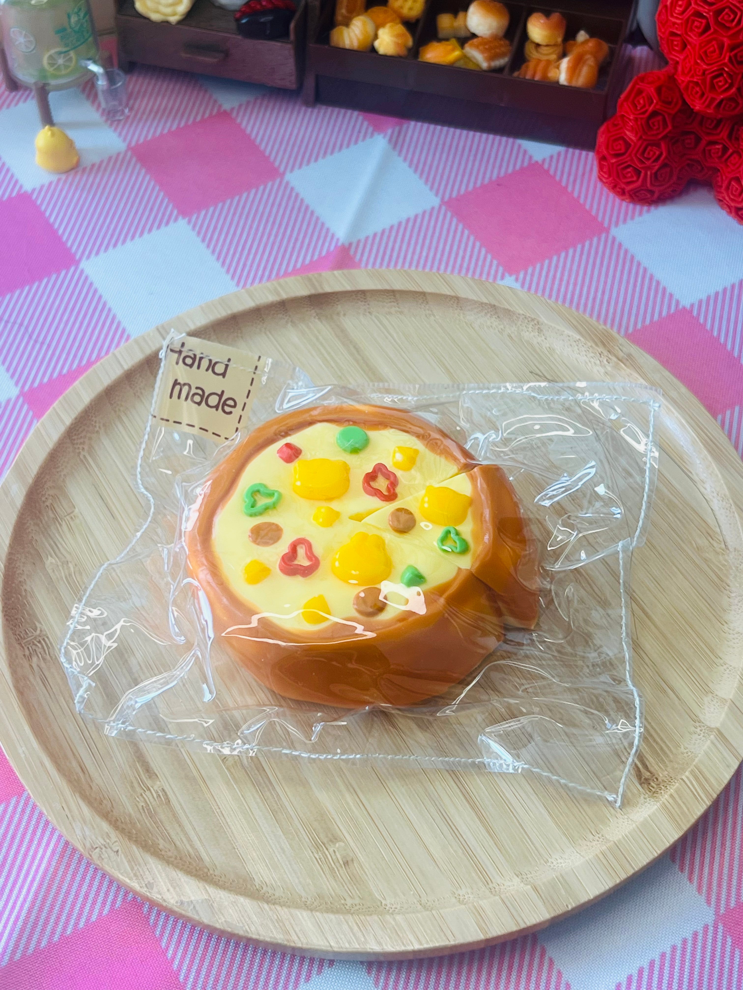 Jumbo Happy Fruit Pizza Tart Squishy - cute jumbo multicolor dessert squishy toy