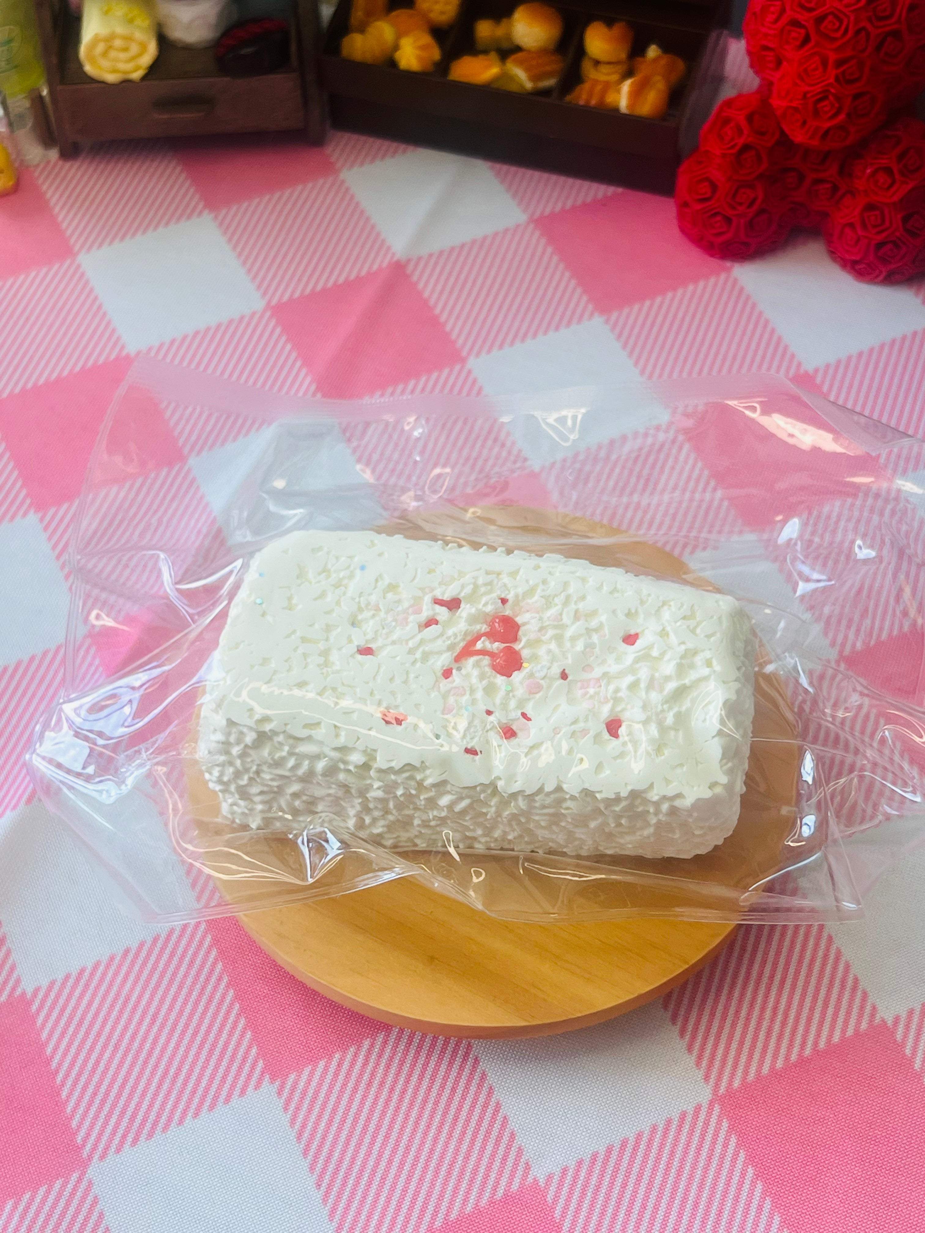 Strawberry Crumb Milk Bar Squishy - Classic Bar Squishy Series