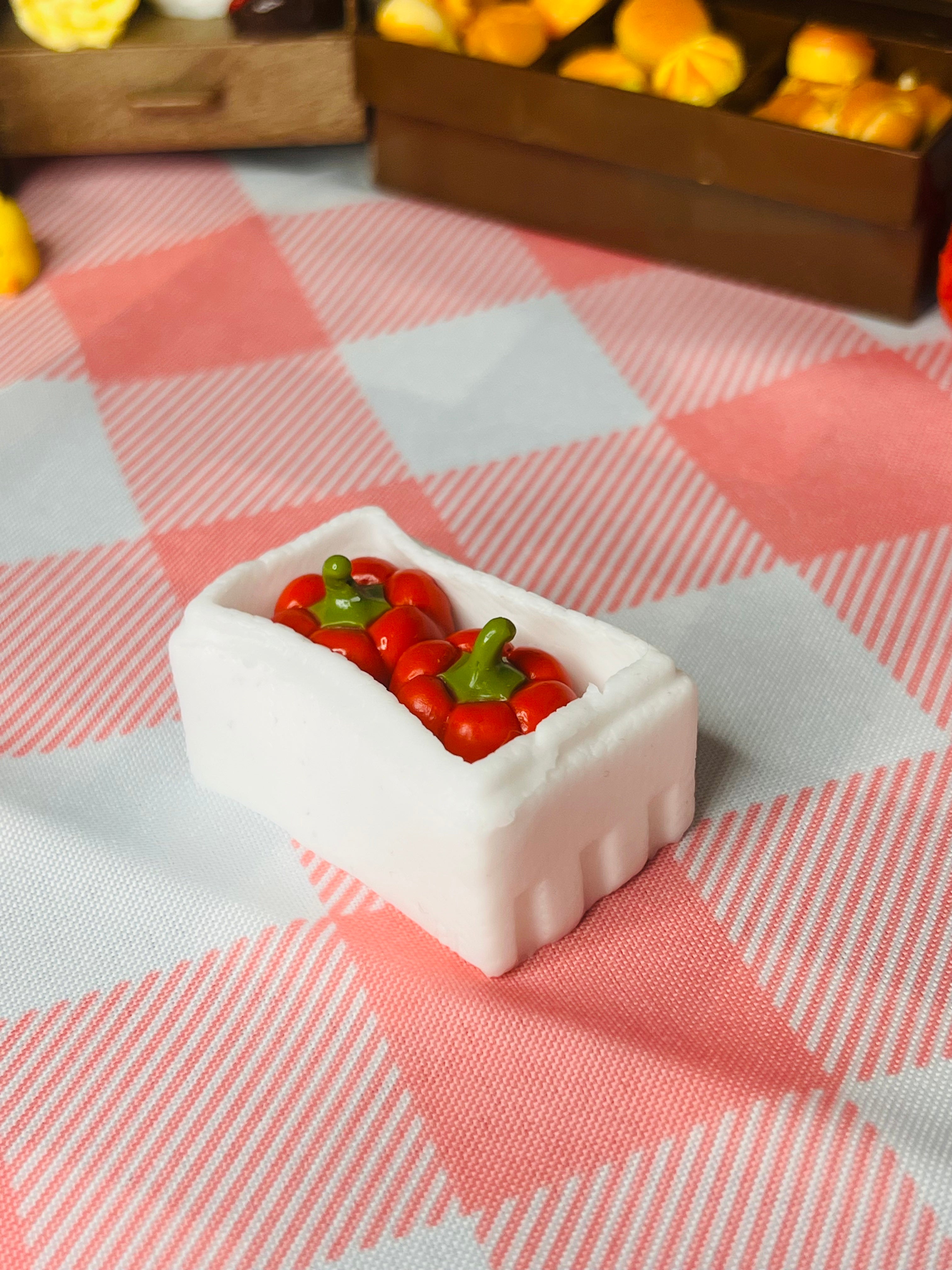 Mini Cherry Tomato Market Crate Taba Squishy