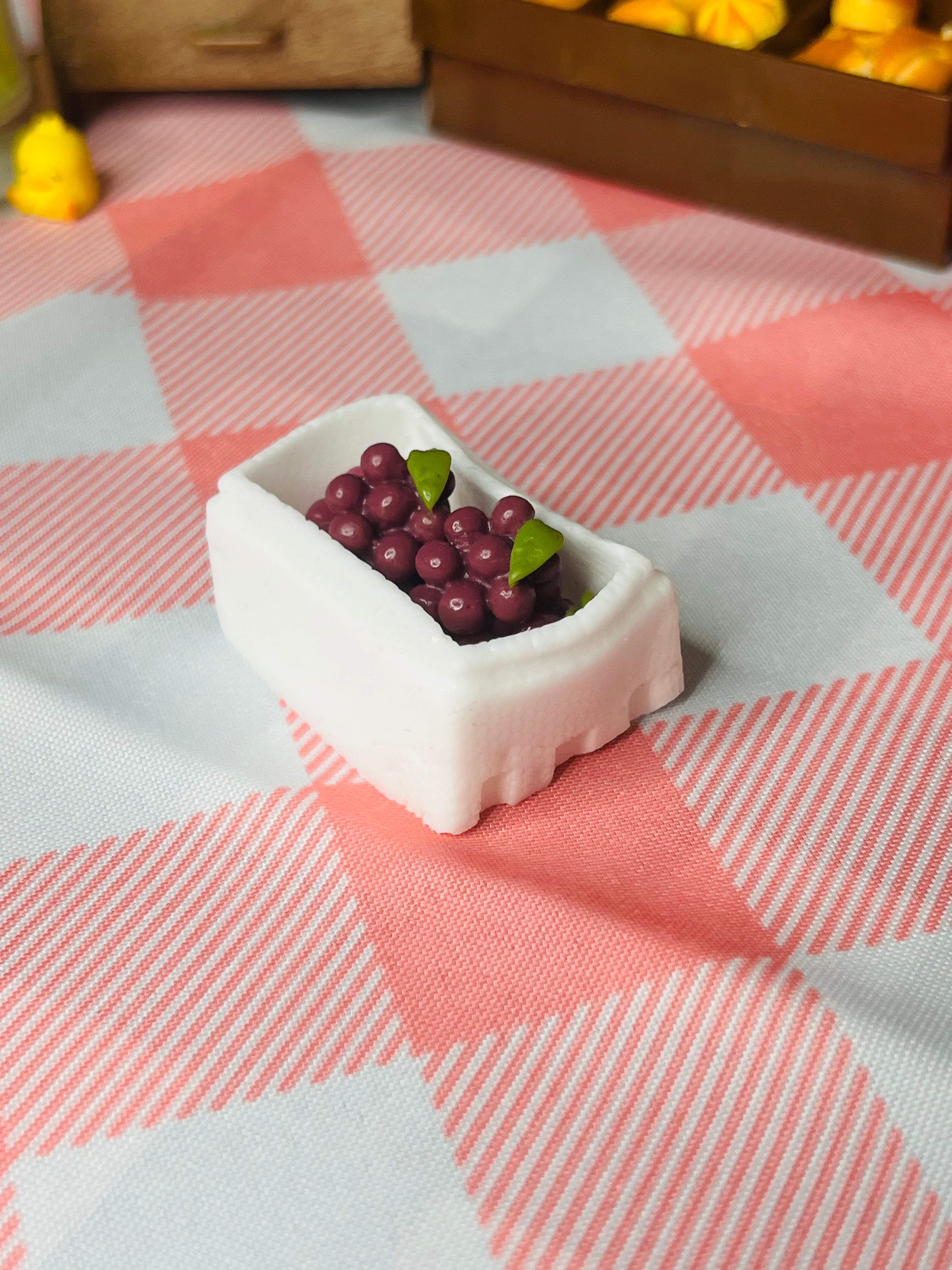 Mini Purple Grape Market Crate Taba Squishy