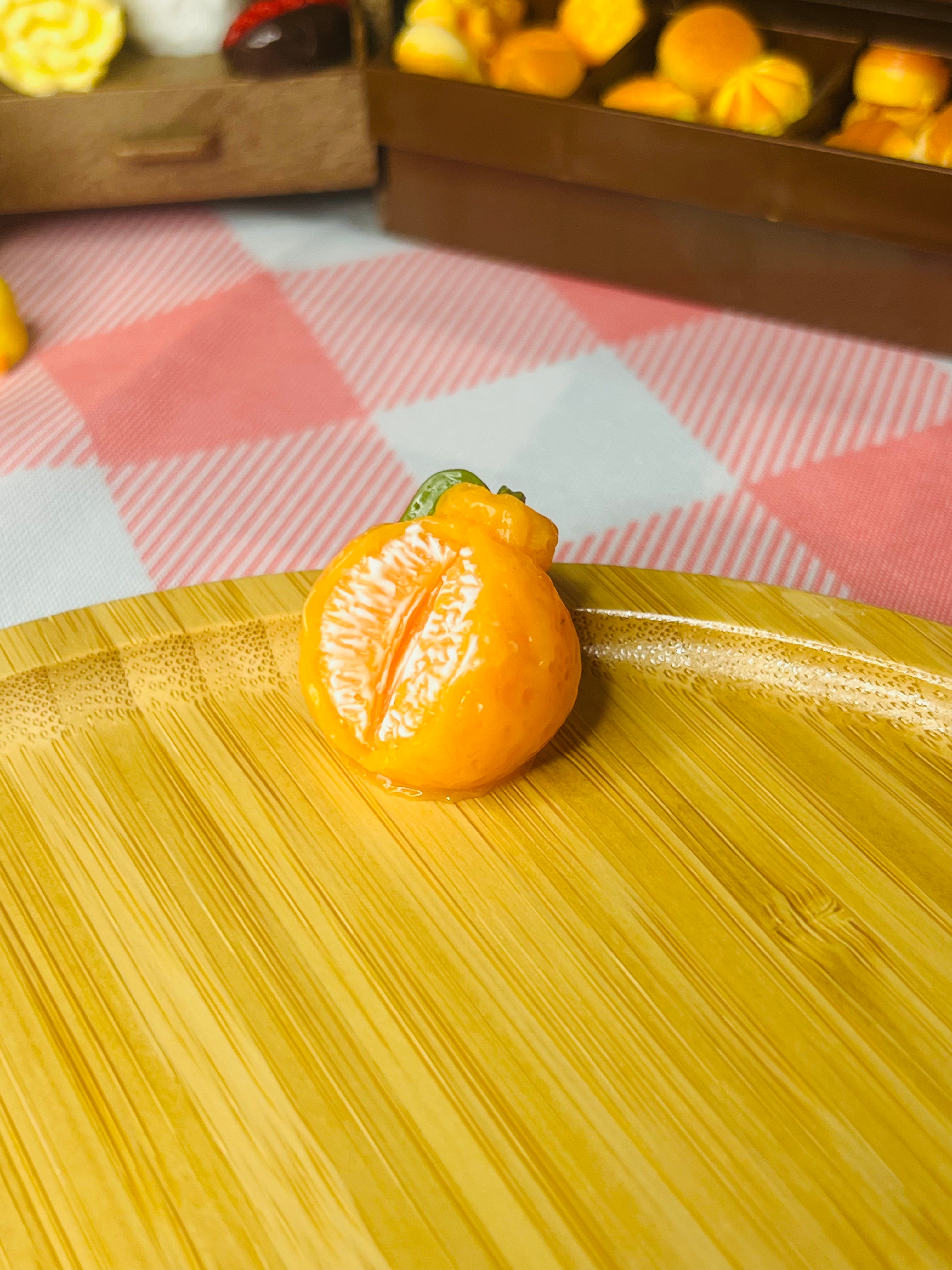 Mini Peeled Tangerine Taba Squishy