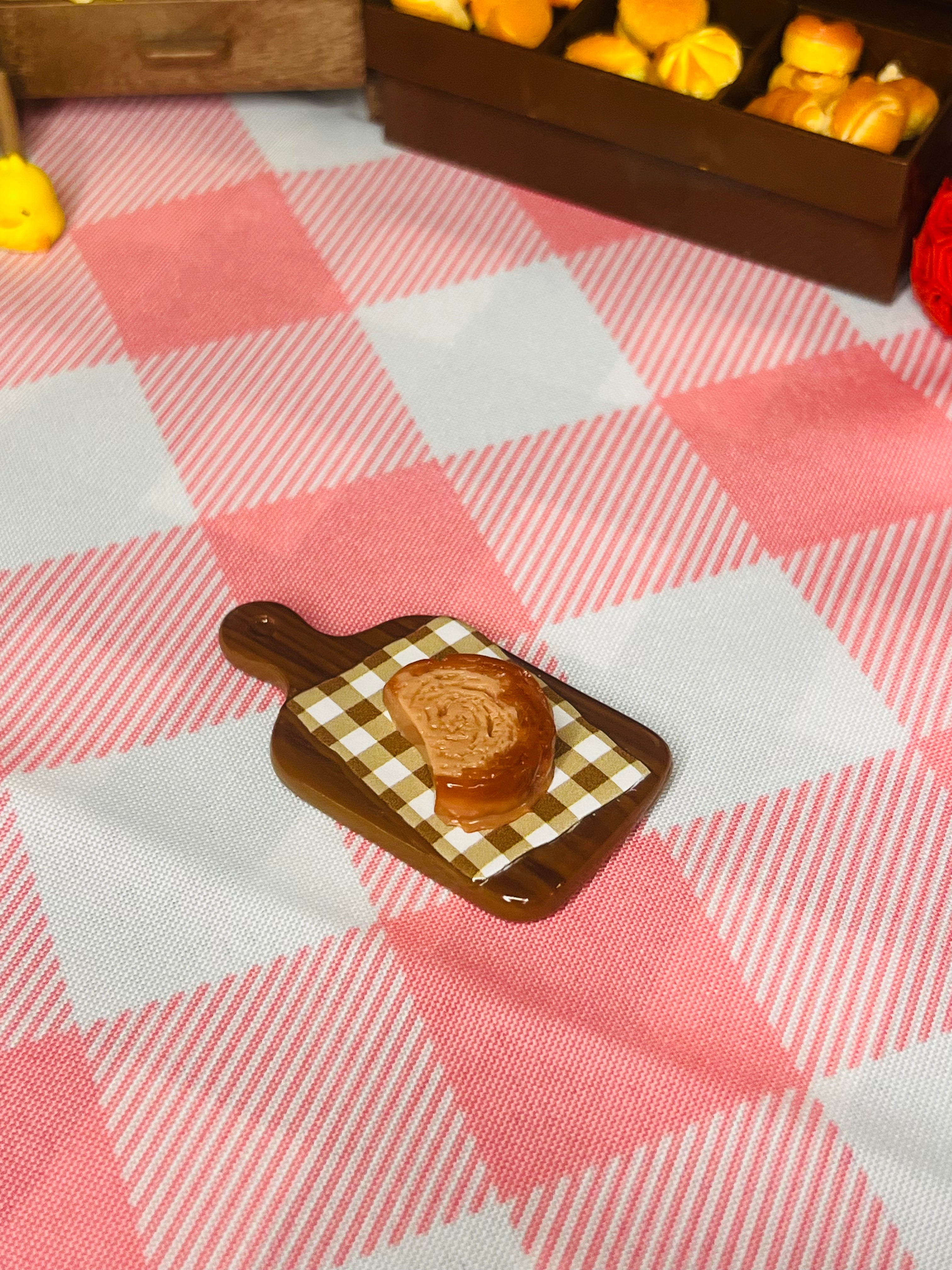 Mini Chocolate Toast Board Taba Squishy