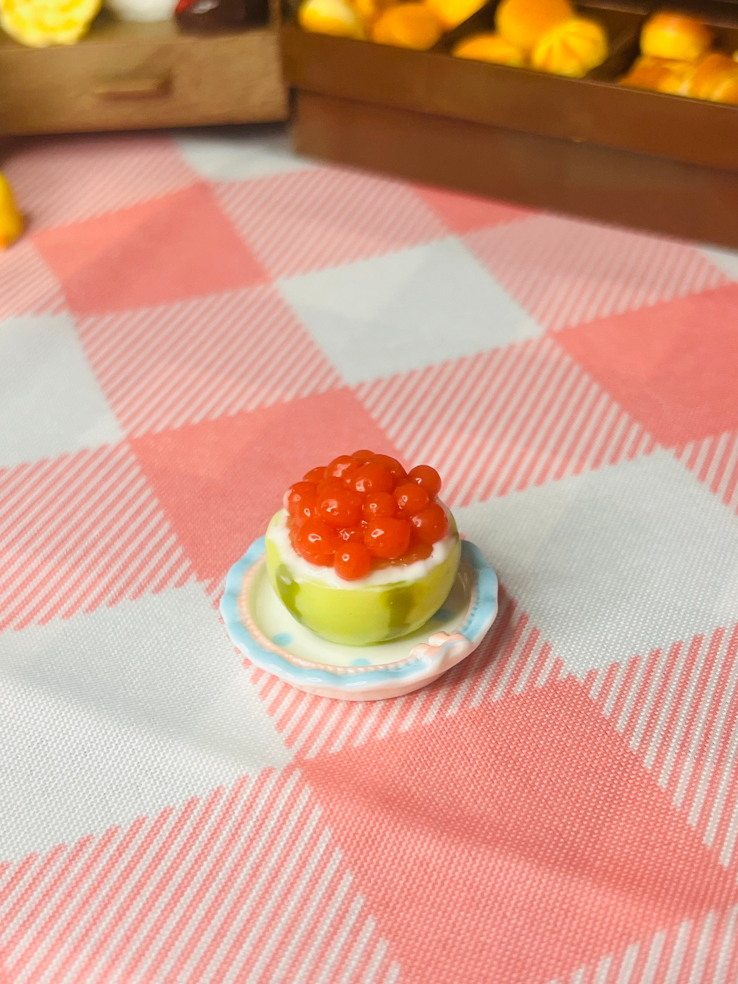 Mini Strawberry Jewel Tart Taba Squishy
