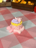Mini Pink Royal Star Cake Taba Squishy