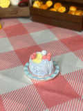 Mini Blue Cherry Dream Cake Taba Squishy