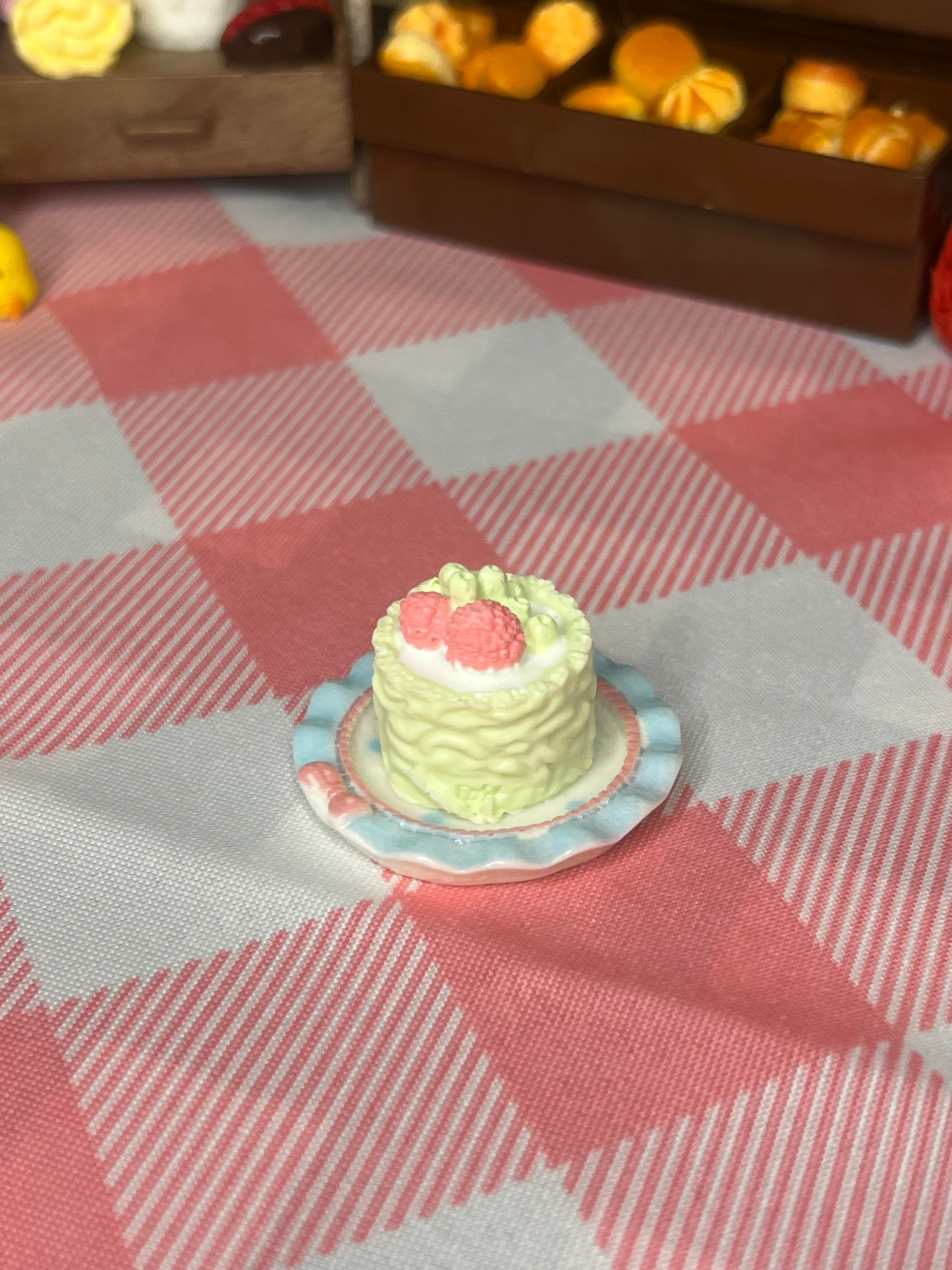 Mini Mint Strawberry Shortcake Taba Squishy