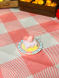 Mini Pink Bunny Ear Cream Cake Taba Squishy