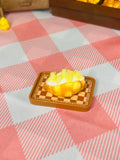Mini Mango Custard Waffle Taba Squishy