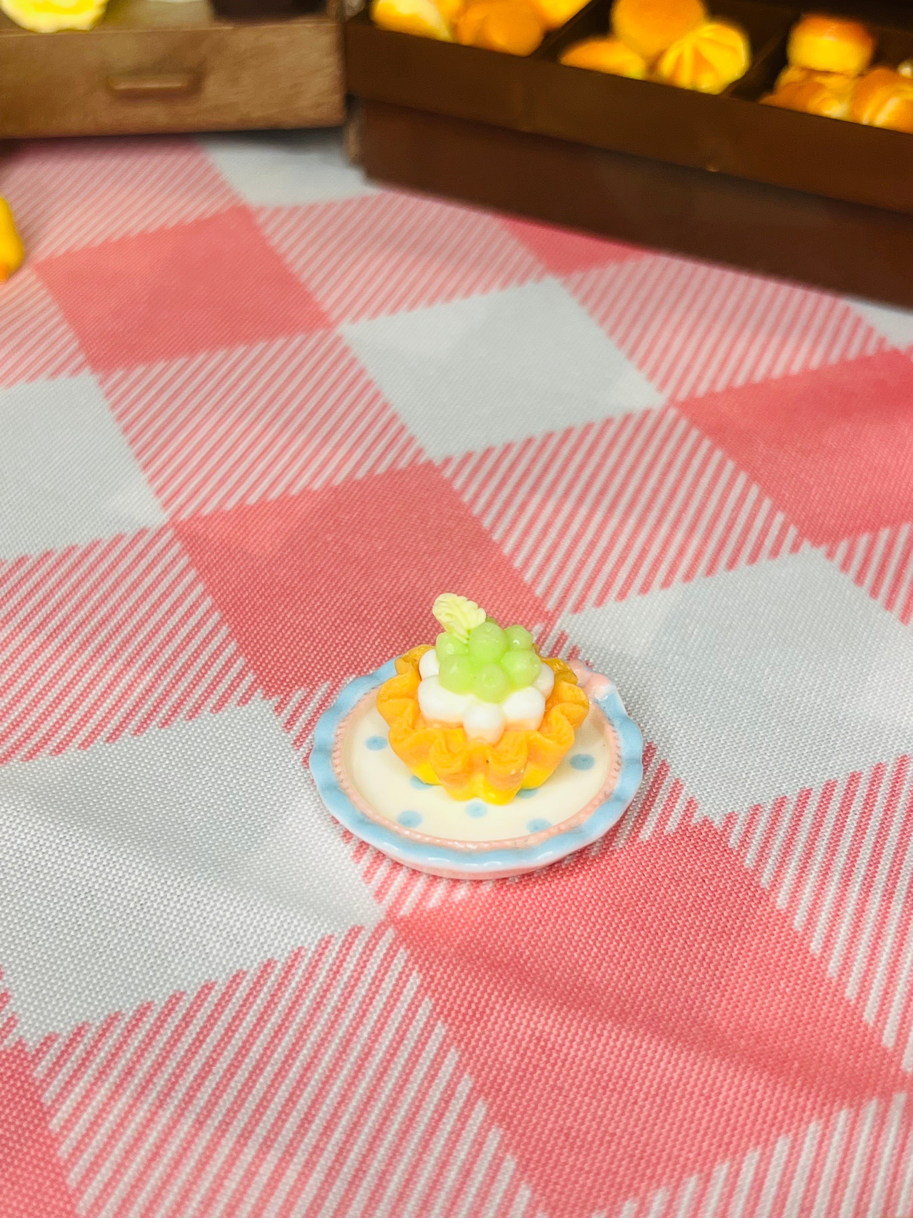 Mini Yellow Flower Cupcake Taba Squishy