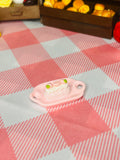 Mini Pink Cream Roll Tray Taba Squishy