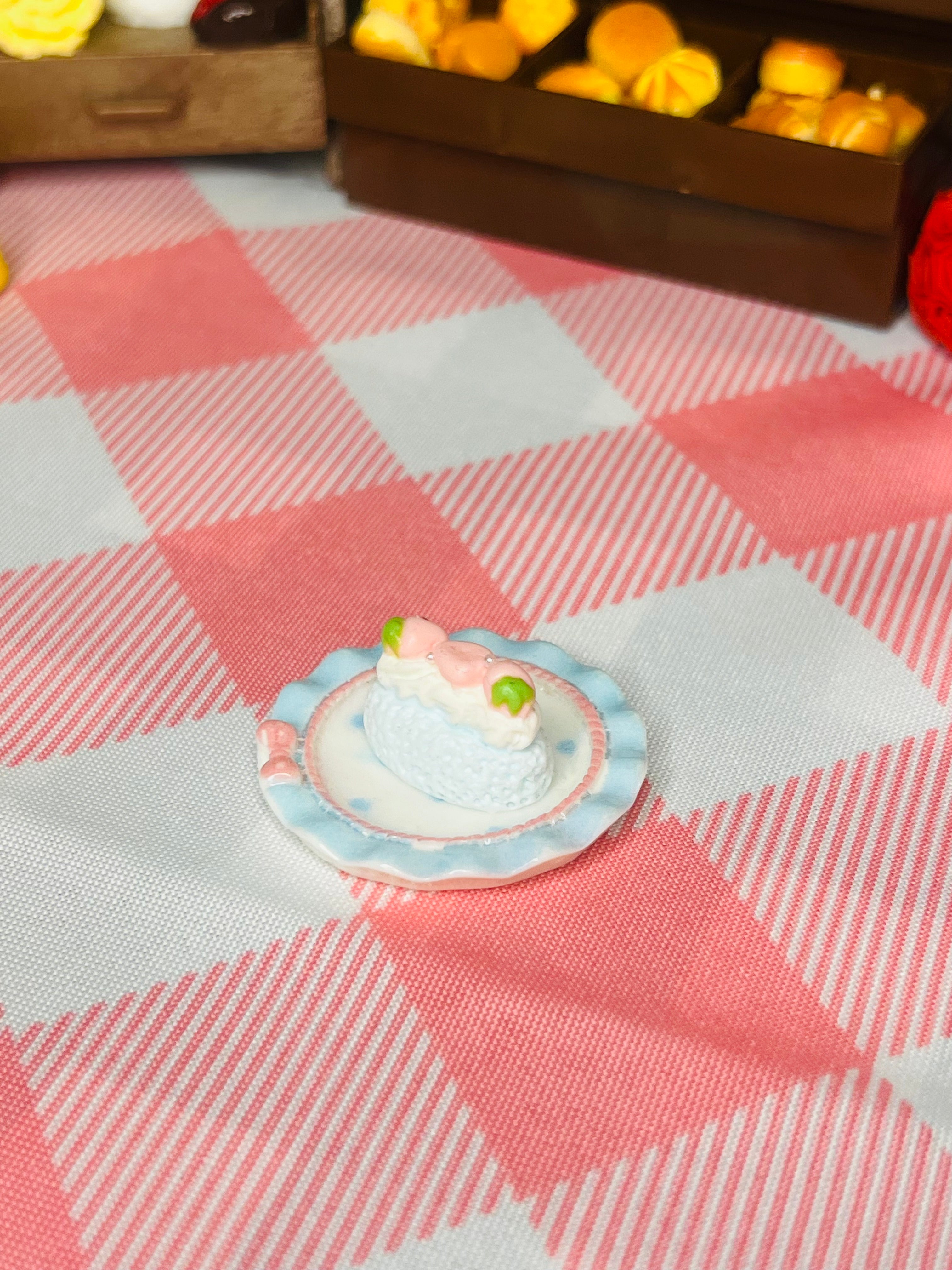 Mini Blue Cloud Cream Plate Taba Squishy