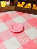 Blush Covered Soup Mini Dining Plate - Mini Dining Plate Series