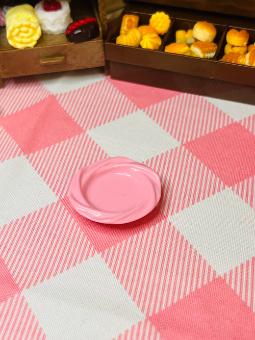 Blush Covered Soup Mini Dining Plate - Mini Dining Plate Series