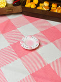 Pink Dot Milk Plate Mini Dining Plate - Mini Dining Plate Series