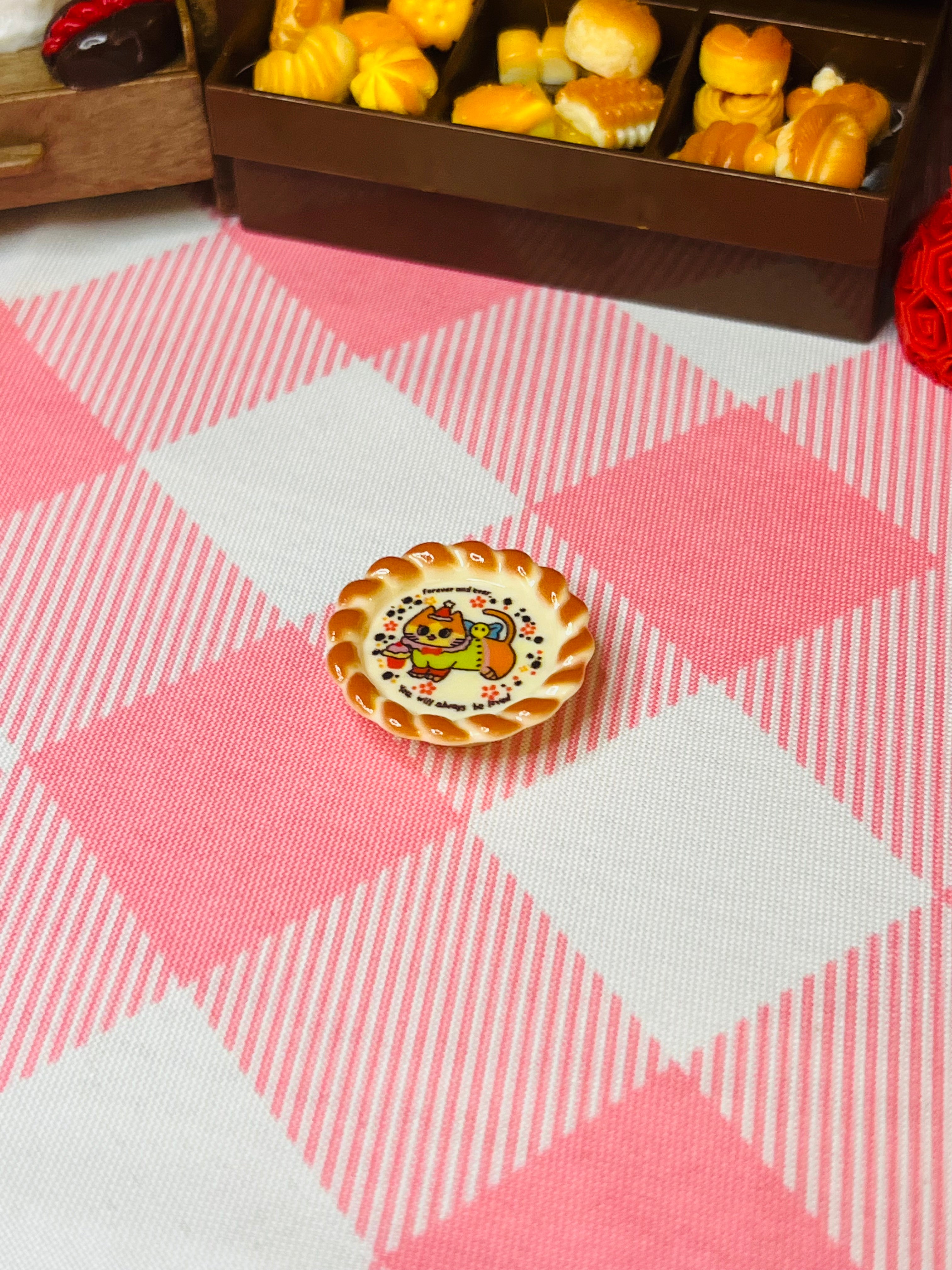 Golden Garden Round Mini Dining Plate - Mini Dining Plate Series