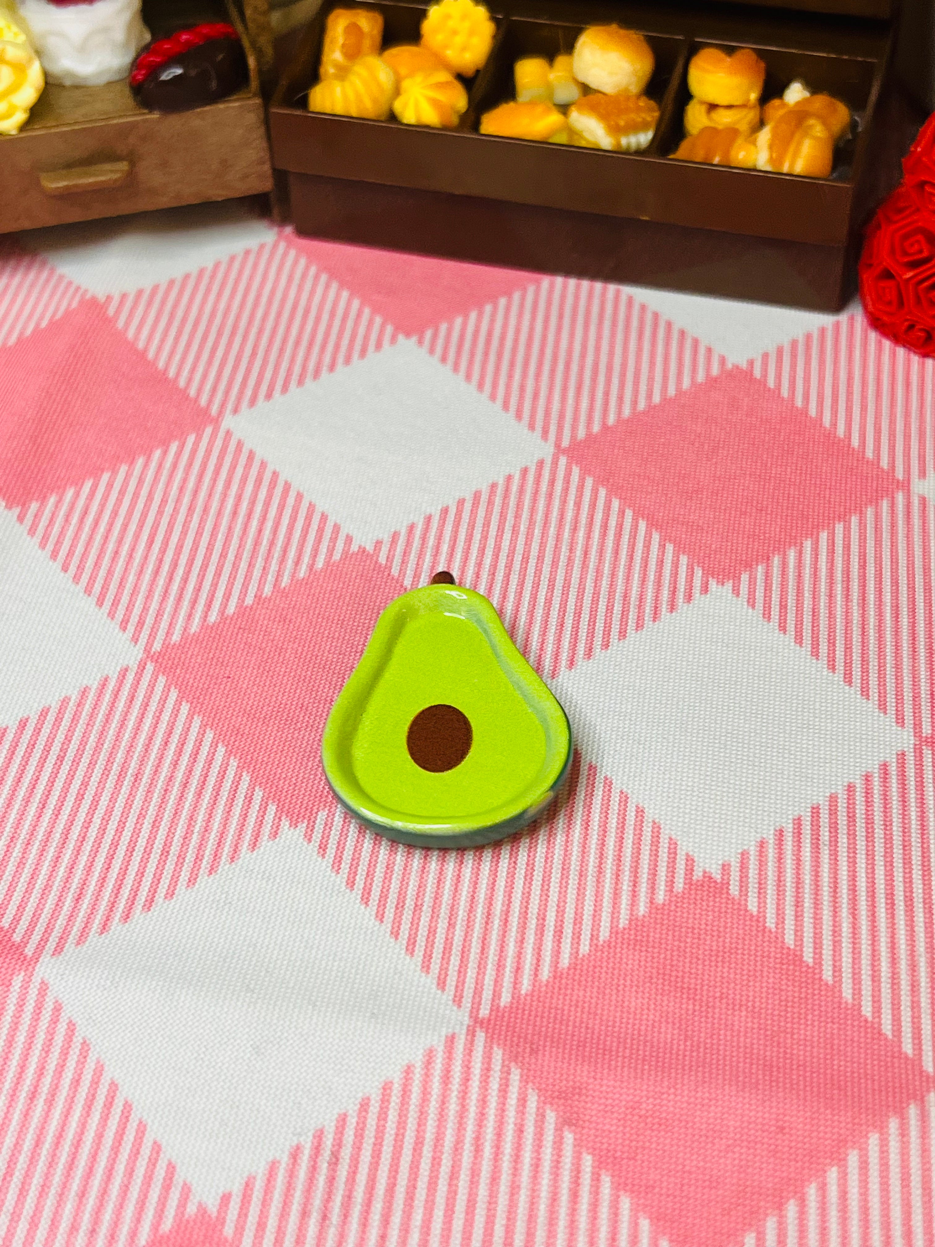 Smiling Avocado Plate Mini Dining Plate - Mini Dining Plate Series