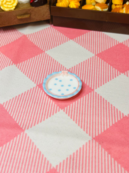 Blueberry Dot Saucer Mini Dining Plate - Mini Dining Plate Series