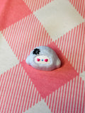 Moody Blue Bow Face Mini Taba Squishy