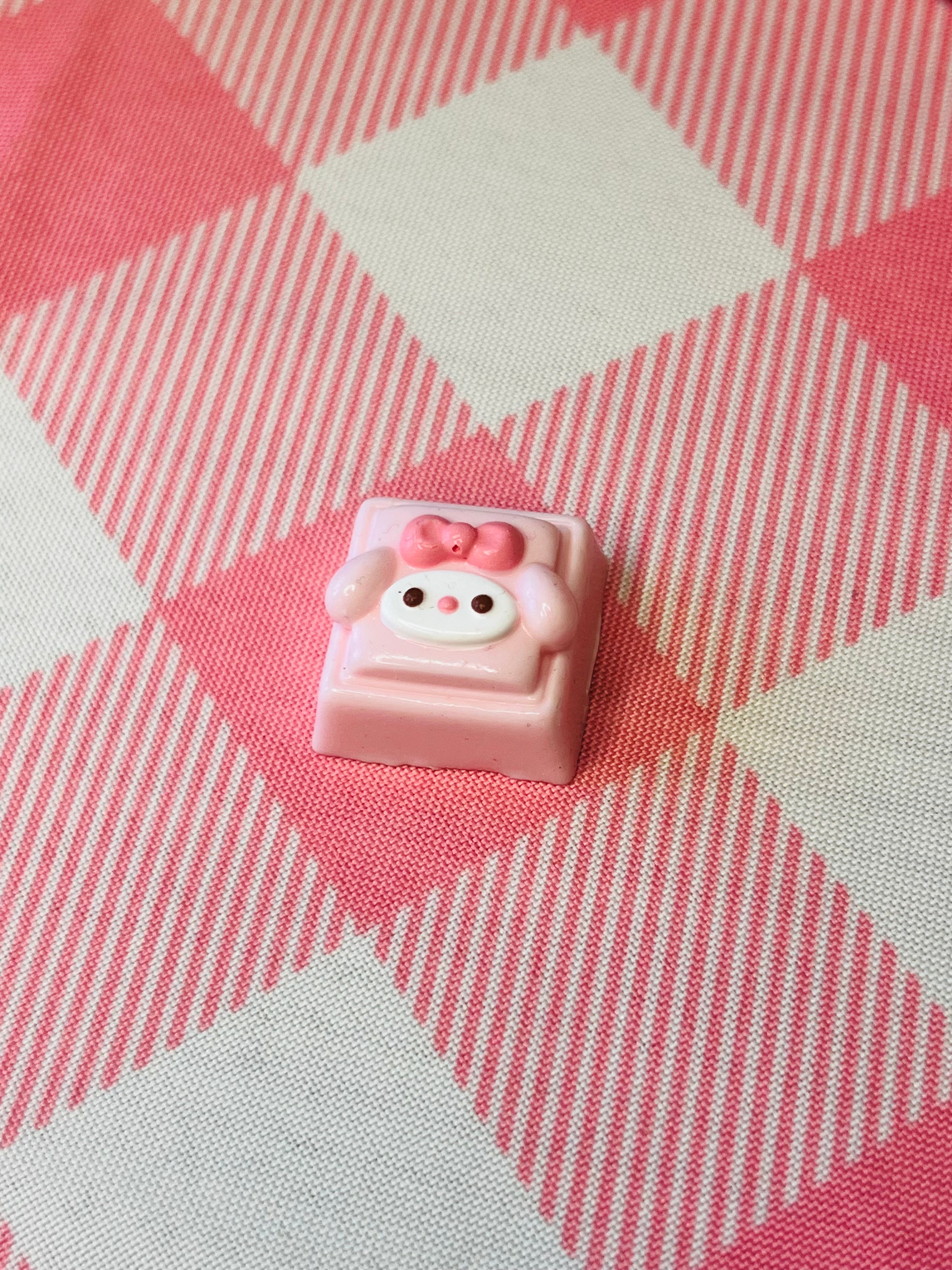 Pink Bow Retro Phone Mini Taba Squishy