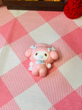 Peach Bear Flower Hug Mini Taba Squishy