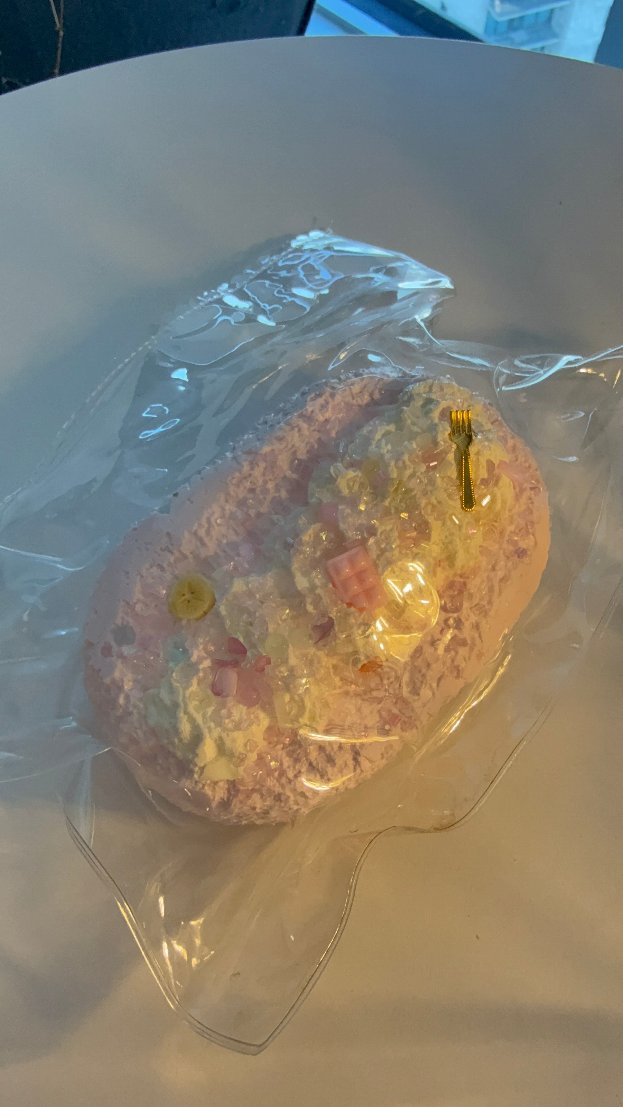 TABA007 Rainbow Sprinkle Oval Small TABA Squishy image 2